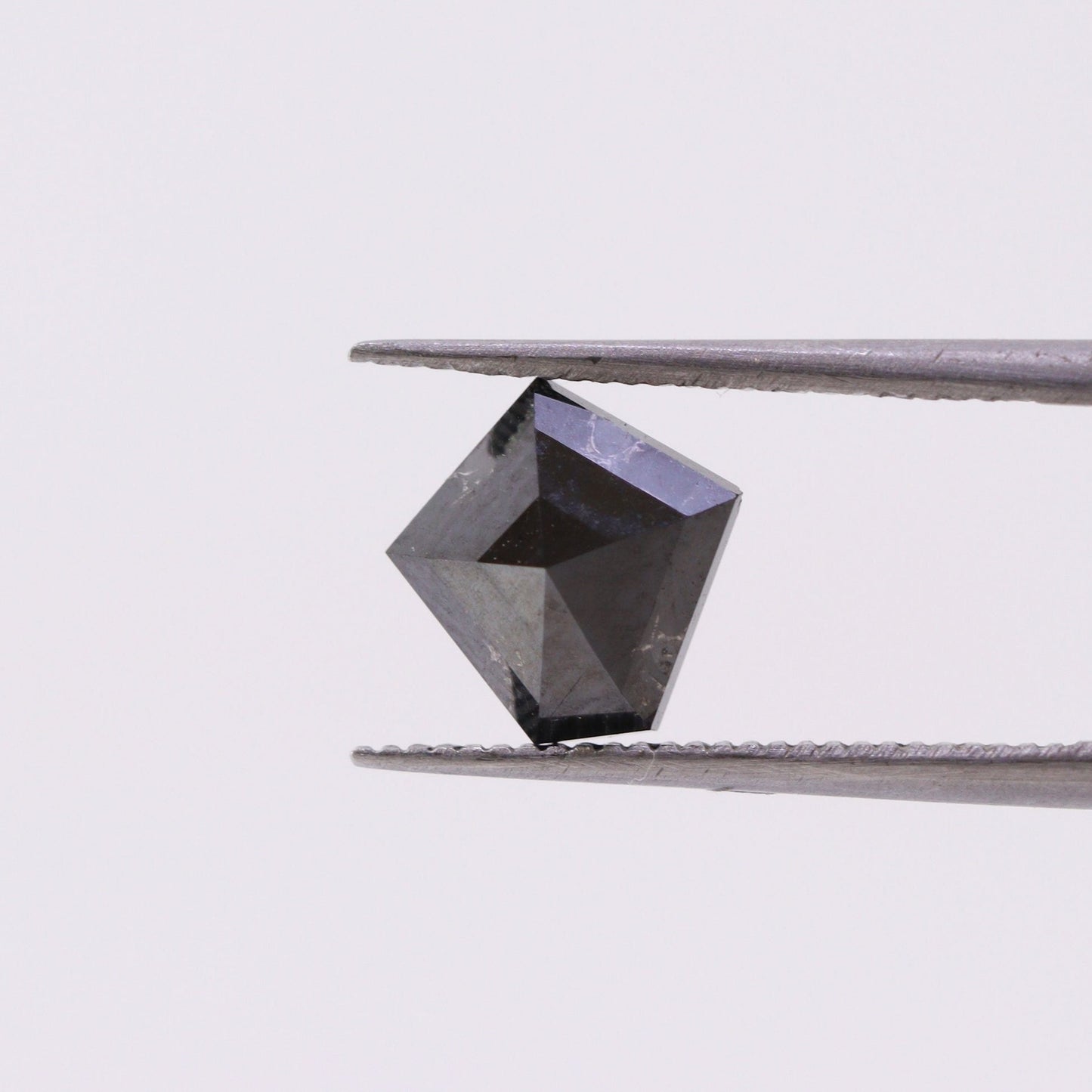 Gothic black diamond for engagement ring