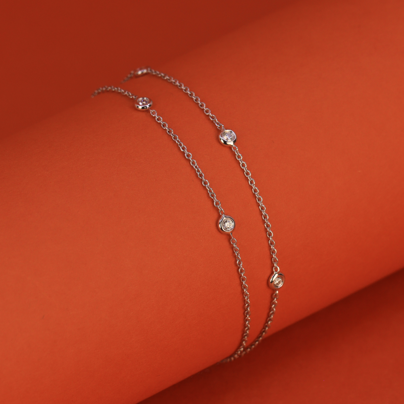 Lab grown diamond bracelet